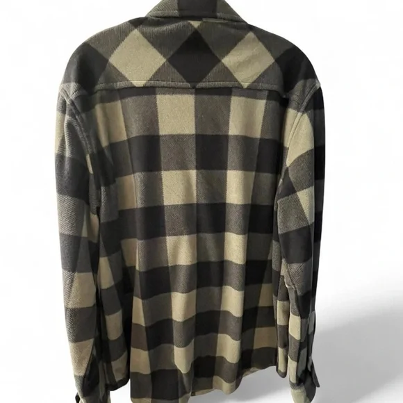 George Men's Checkered Shirt Jacket - Black and Tan​ - Picture 4 of 4